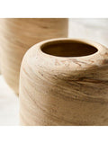 West Elm small marbled ceramic vase H18cm - British product