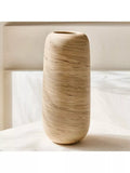 West Elm Small Marbled Ceramic Vase Natural H18cm
