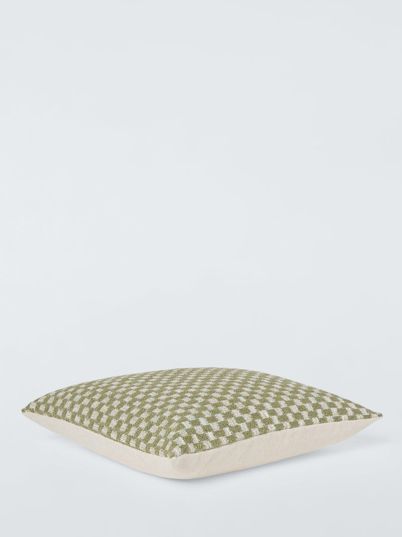 John Lewis woven check cushion 50x50cm - British product