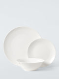 John Lewis 12 piece white porcelain dinnerware set, UK version
