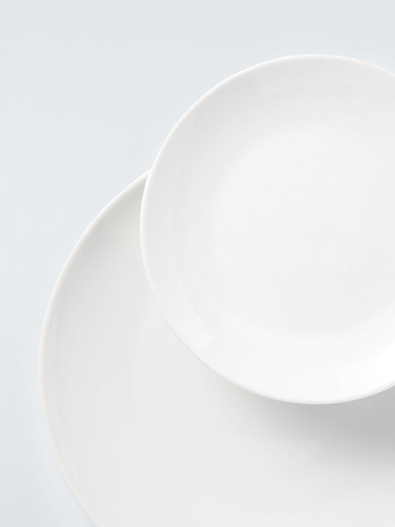 John Lewis 12 piece white porcelain dinnerware set, UK version