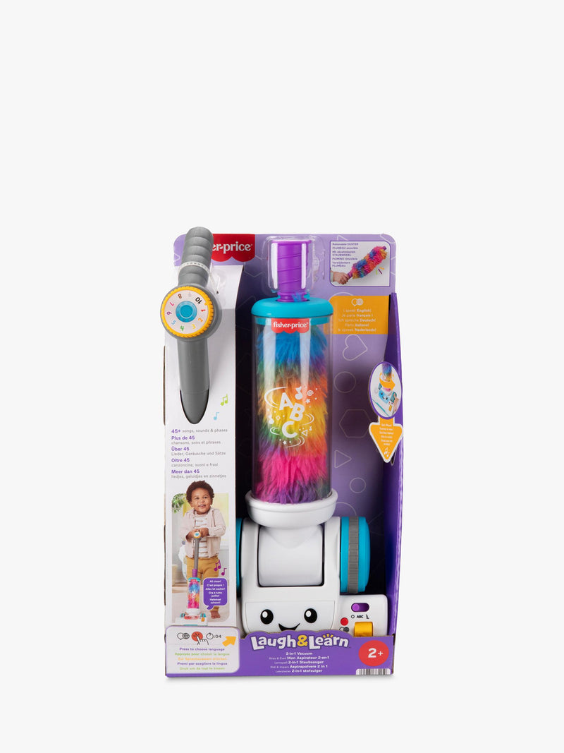 Fisher-Price Laugh & Learn 2-in-1 Vacuum electronic toy, imported from the UK