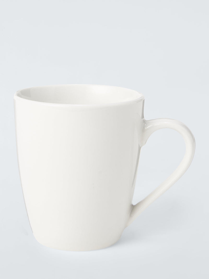John Lewis white porcelain mugs set of 4 355ml, UK version