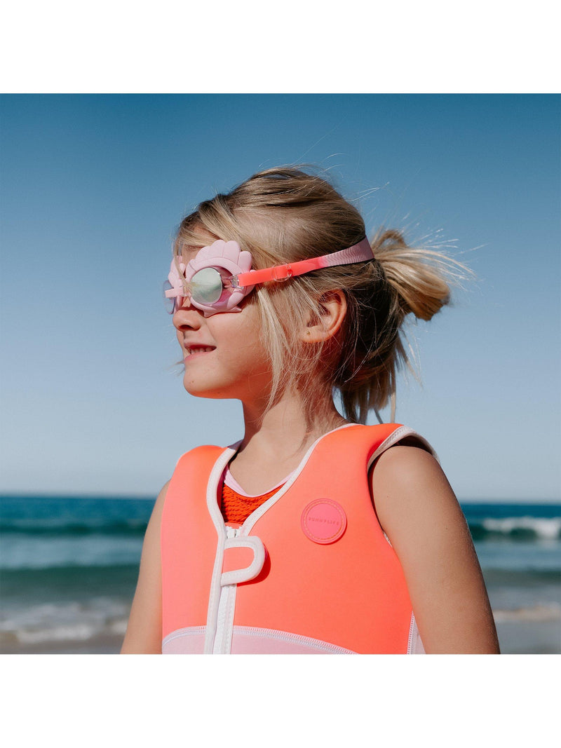 Sunnylife kids swimming goggles neon strawberry, UK version