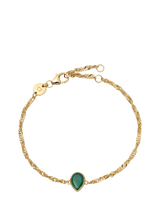 John Lewis Daisy London Birthstone Bracelet May Emerald- Buy online at McGrocer