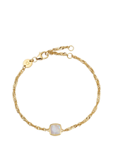 John Lewis Daisy London April White Topaz Birthstone Bracelet- Buy online at McGrocer