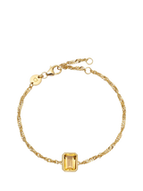 John Lewis Daisy London Birthstone Bracelet November/Citrine Gold Plated- Buy online at McGrocer
