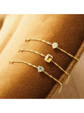 Daisy London Citrine birthstone bracelet gold plated, imported from the UK