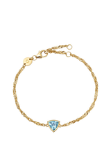 John Lewis Daisy London Birthstone Bracelet December Blue Topaz- Buy online at McGrocer