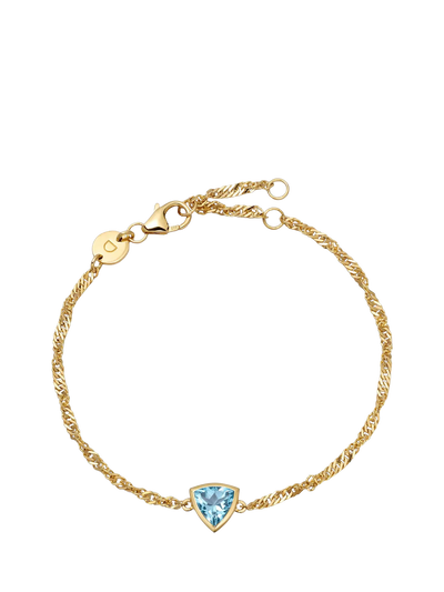 John Lewis Daisy London Birthstone Bracelet December Blue Topaz- Buy online at McGrocer