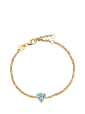 Daisy London birthstone bracelet Blue Topaz (British brand)