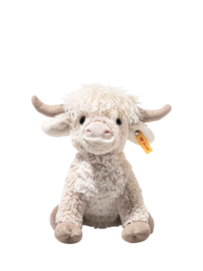 Steiff Highland cow soft toy 24cm (British brand)
