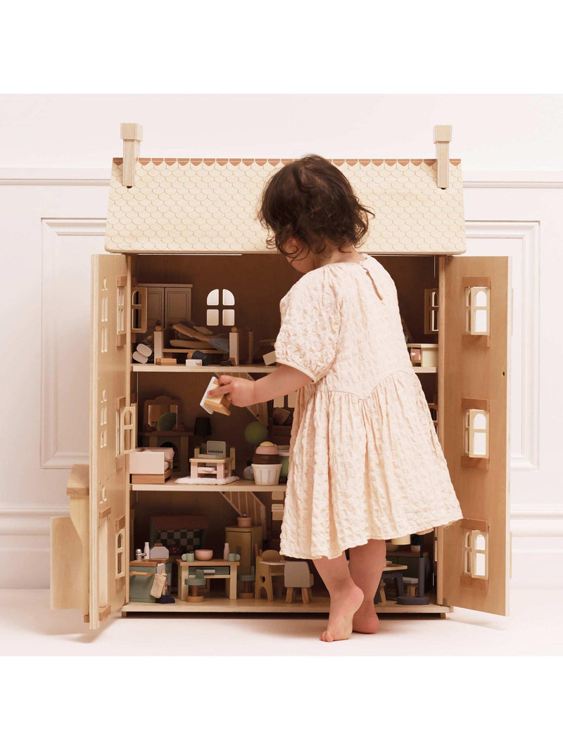 Le Toy Van natural wood grand dollhouse, FSC certified, UK version