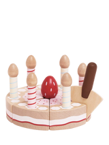 John Lewis Le Toy Van FSC-Certified Teak Wood Birthday Cake Play Food- Buy online at McGrocer
