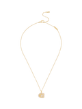 Coach gold pendant necklace with lucite and cubic zirconia, imported from the UK