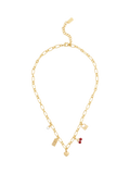 Coach red charm necklace (British brand)