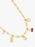 Coach red charm necklace (British brand)