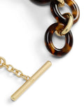 Lauren Ralph Lauren gold toggle bracelet tortoise, imported from the UK