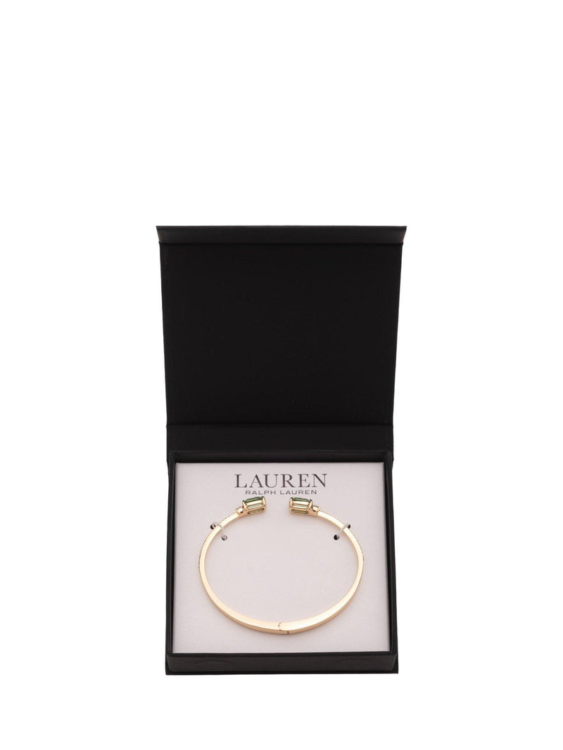 Ralph Lauren erinite stone cuff bracelet gold green, UK version