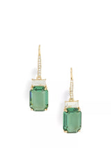 John Lewis Ralph Lauren Lauren Ralph Lauren Erinite Stone Drop Earrings, Gold/Green- Buy online at McGrocer