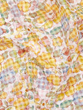 Liberty Tana Lawn Betsy Check fabric yellow, imported from the UK