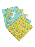 Liberty Fabrics cotton fat quarter pack of 5 green, imported from the UK