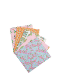 Liberty Fabrics cotton fat quarter quilt fabric peach pack 5 (British brand)