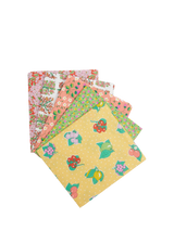 John Lewis Liberty Fabrics Gifts from the Garden Lasenby Cotton Fat Quarter Quilting Fabric Yellow Pack of 5- Buy online at McGrocer