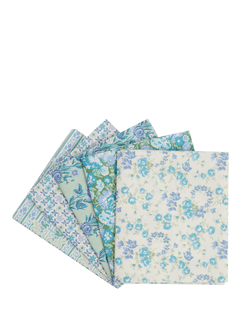 Liberty Fabrics Palace Gardens fat quarter blue green - British product