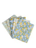 Liberty Palace Gardens fat quarter pack blue yellow, imported from UK