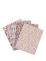 John Lewis Liberty Fabrics Summer Fair Collection Fat Quarter Quilting Fabric Blue/Red Pack of 5- Buy online at McGrocer