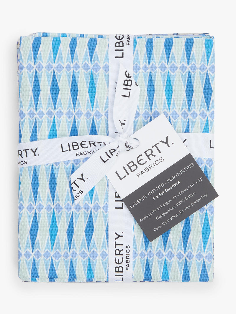 Liberty Fabrics Summer Fair fat quarter quilting fabric pack blue - British product