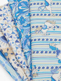 Liberty Fabrics Summer Fair fat quarter quilting fabric pack blue - British product