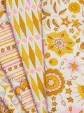 Liberty Fabrics Summer Fair yellow quilting fat quarter pack (British brand)