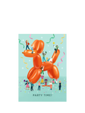 The London Studio Balloon Dog Party Time card (British brand)