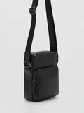 Mango Park Messenger Bag in black, imported from the UK
