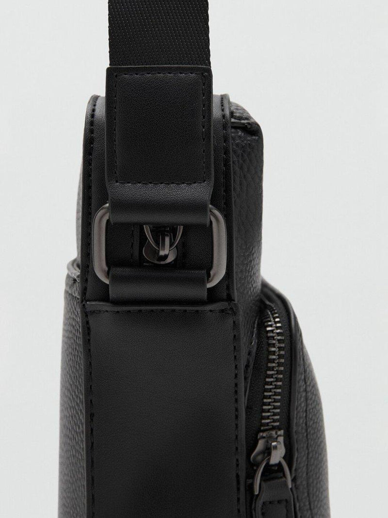Mango Park Messenger Bag in black, imported from the UK