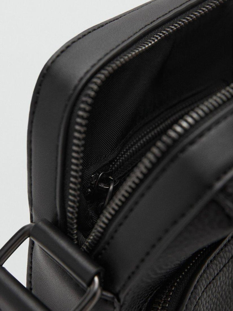 Mango Park Messenger Bag in black, imported from the UK