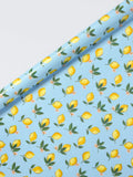 Elizabeth Scarlett Blue Lemons wrapping paper 3m (British brand)