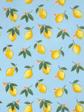 Elizabeth Scarlett Blue Lemons wrapping paper 3m (British brand)