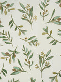 Elizabeth Scarlett olive leaves wrapping paper 3m, UK version