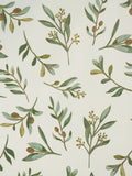 Elizabeth Scarlett olive leaves wrapping paper 3m, UK version