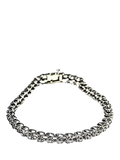 L & T Heirlooms pre-loved 9ct white gold diamond bracelet 18cm - British product