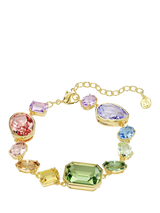 John Lewis Swarovski Gema Crystal Bracelet Multi Gold Plated 15.5-20cm- Buy online at McGrocer