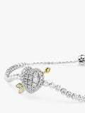 Swarovski white crystal heart and arrow bracelet - British product