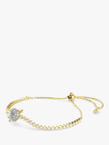 Swarovski gold crystal heart arrow bracelet 24cm, imported from the UK