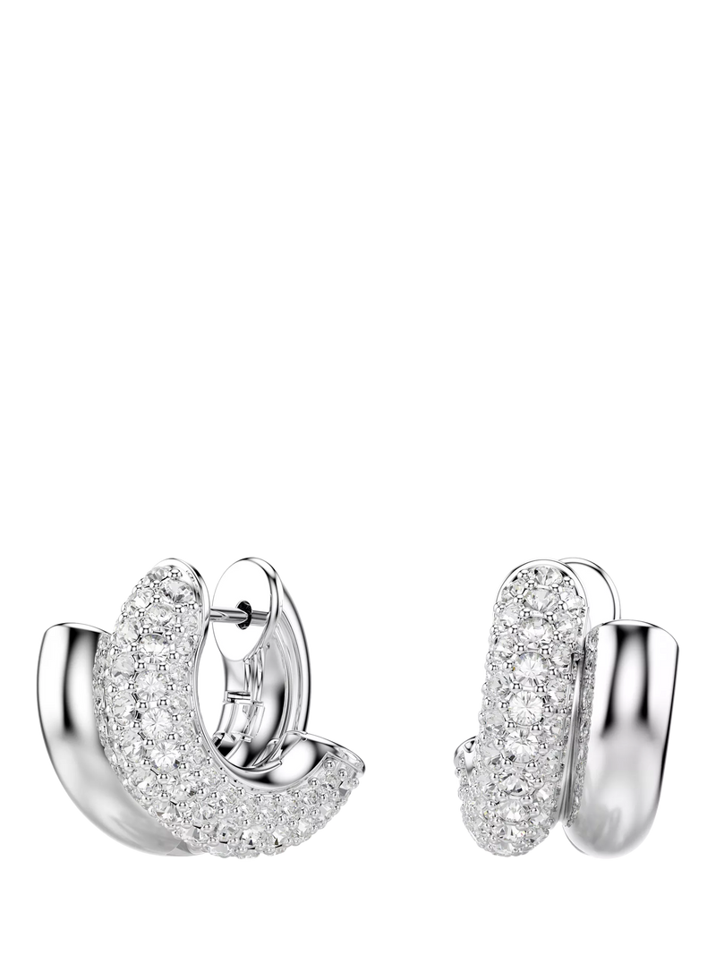 Swarovski crystal hoop earrings white, UK version