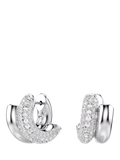 Swarovski crystal hoop earrings white, UK version