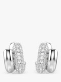 Swarovski crystal hoop earrings white, UK version