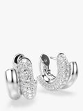Swarovski crystal hoop earrings white, UK version